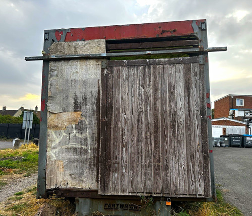 Large steel shipping container - steel,