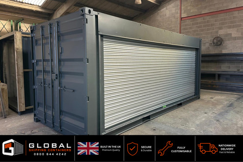 20ft shipping container side - 20ft,