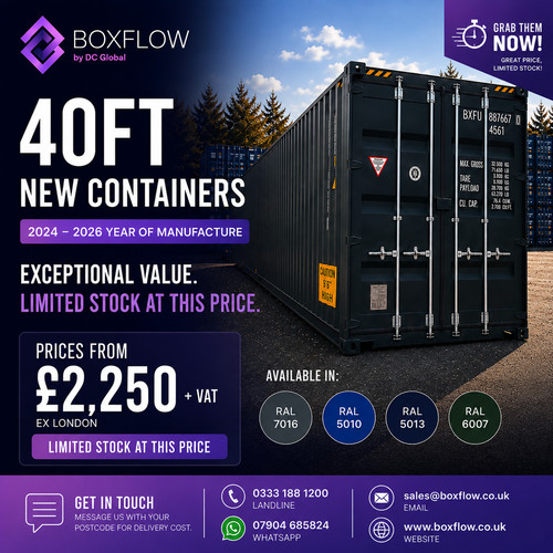 40ft new one - one-trip, shipping