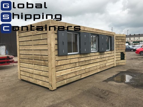 20ft 8ft cladded shipping - x,